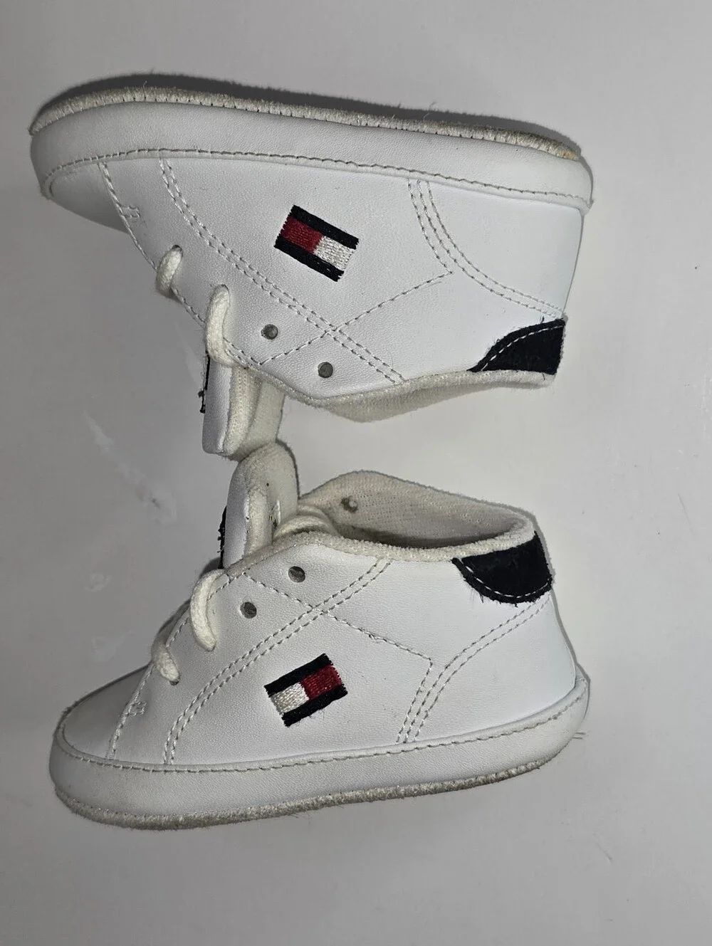Tommy Hilfiger Infant Boys Sneakers White Shoes , Size 0-3 Months